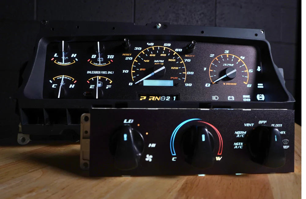 92-96 Cluster Faceplate Kit - XLT Sport - Gas Chinook Auto