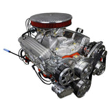 GM Small Block Compatible 327 c.i. Engine - 350 Horsepower - Deluxe Dressed - Polished Pulley Kit - Carbureted