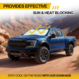 Trucktok Specially Customized  Universal Windshield Sunshade Summer Interior Cooler Auto Sun Protector TruckTok