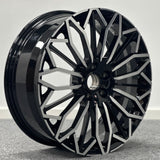 20 x 8.0 5x114.3 Black Machine Face 1 pc Lexus, Toyota Style Wheels