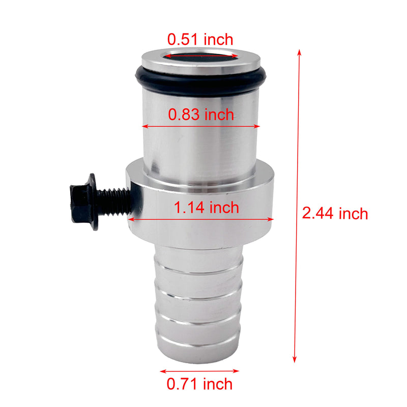 TrcukTok 2009-2019 6.7L Ram Cummins Coolant Bypass Hose Barb Leak repair Adapter kit