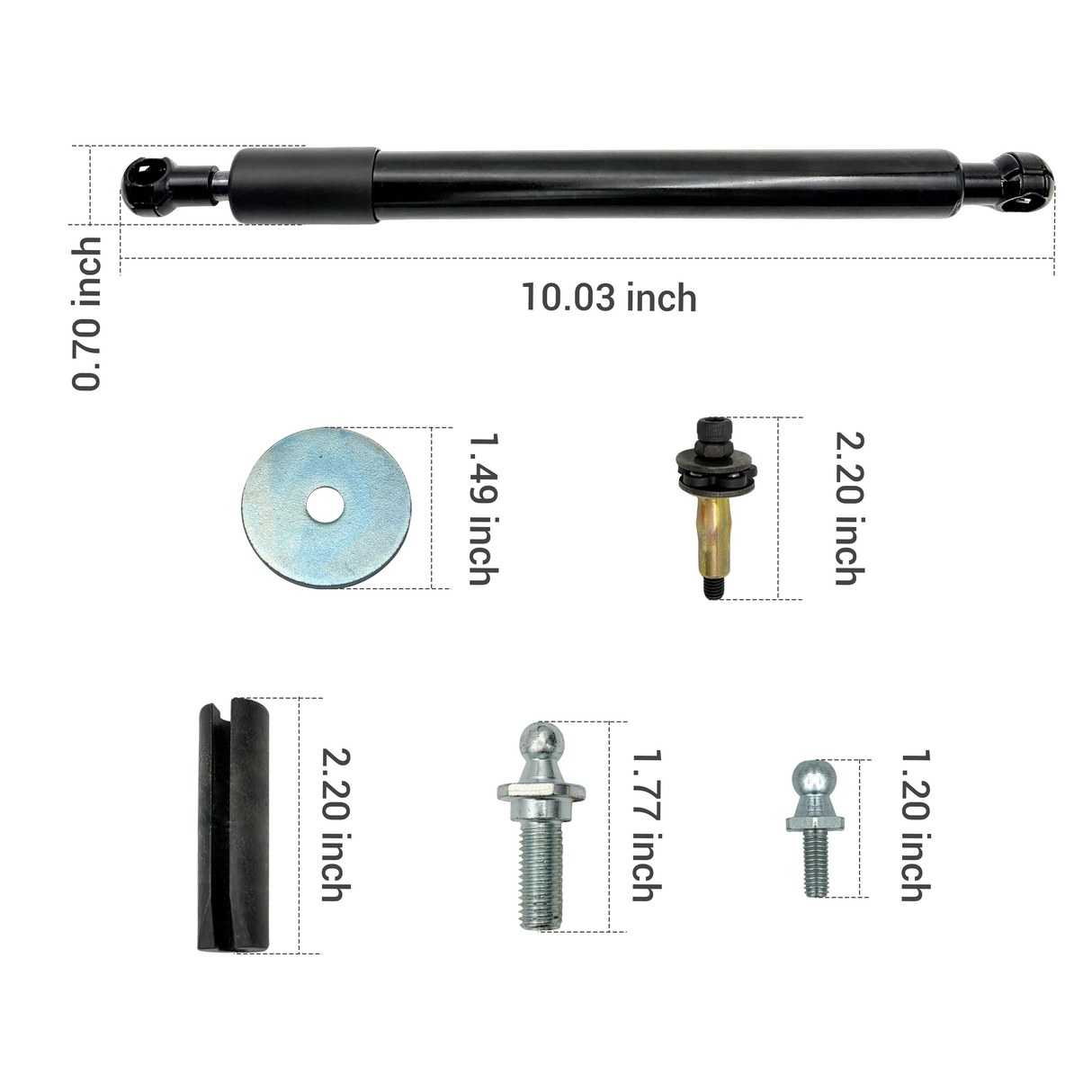 Trucktok 2003-2008 Dodge Ram 1500 & 2003-2009 Ram 2500 3500 Tailgate Assist Shock Kit TruckTok
