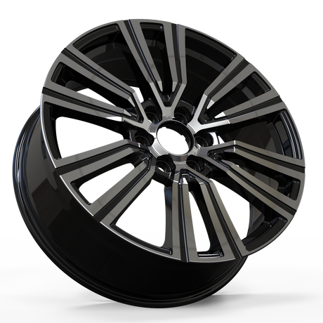 Toyota Sequoia Tacoma TRD Style Wheel 22x8.5 6x139.7 Black Machine Face 4 pcs