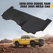 Trucktok 2010-2018 Dodge Ram 2500 3500 Mega Cab All-Weather TPE Floor Mats TruckTok