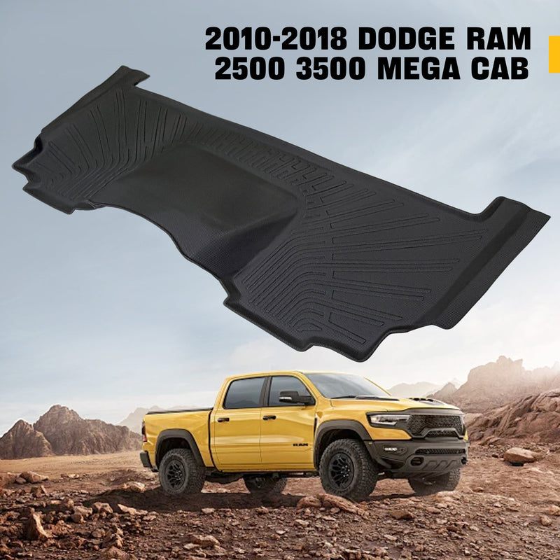 Trucktok 2010-2018 Dodge Ram 2500 3500 Mega Cab All-Weather TPE Floor Mats TruckTok