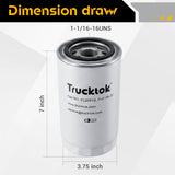 Trucktok 2011-2025 6.7L Ford Powerstroke Diesel Oil Filter Replaces FL2051S TruckTok