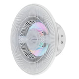Luxury 8” 2-Way Marine Coaxial Speaker with Digital LED Lights and Flush Magnetic Mount Grille | 175W RMS 4-Ohm