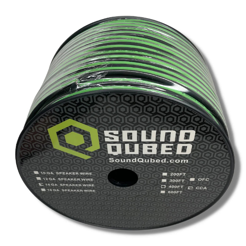 SOUNDQUBED Speaker Wire CCA 14ga 400FT