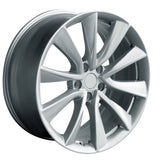 19x8.5" 5x114.3mm Silver Tesla Style Wheels For Model Y S 3