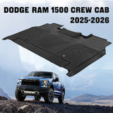 Trucktok 2025-2026 Dodge Ram 1500 Crew Cab with Storage All-Weather TPE Floor Mats TruckTok