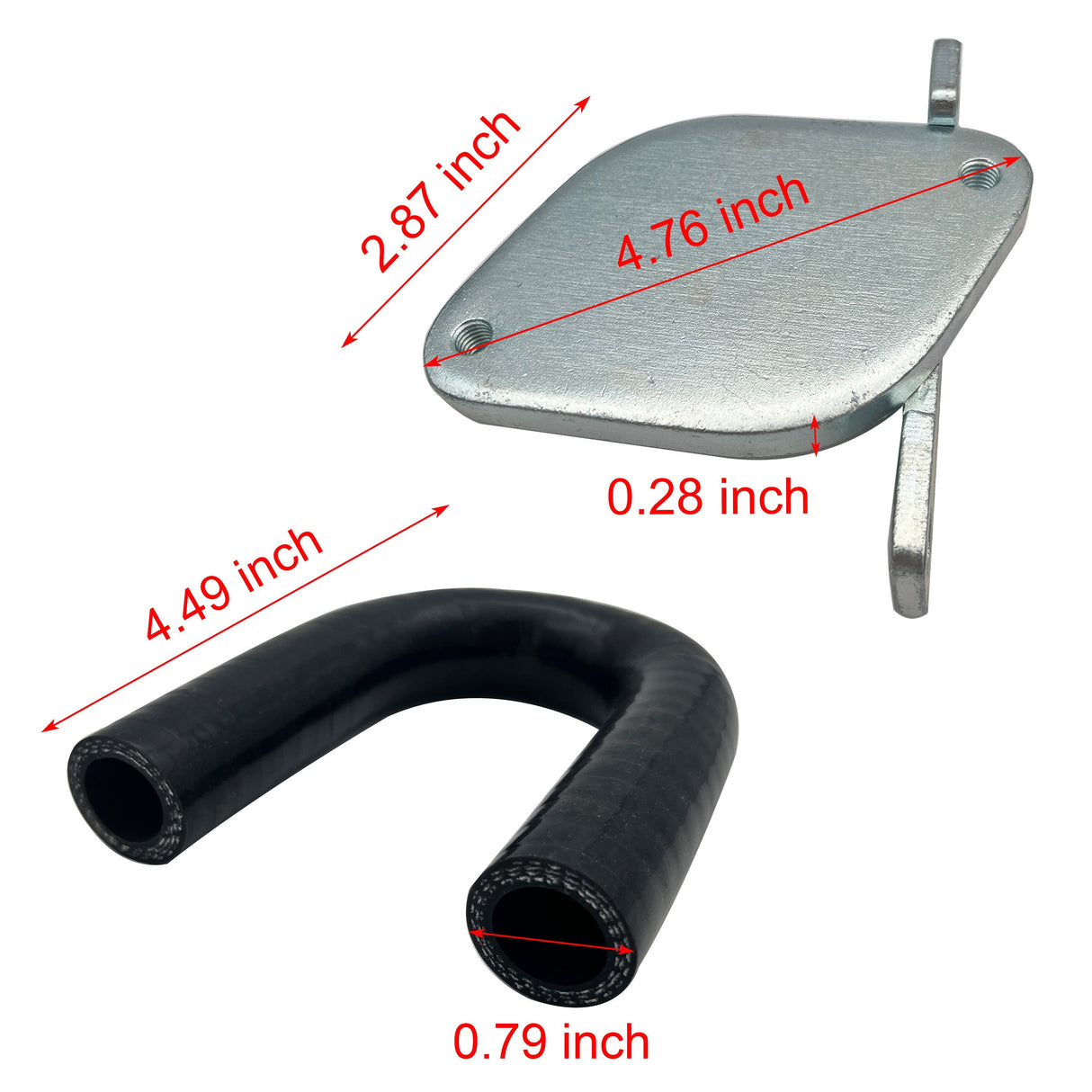 TruckTok 2007.5-2010 6.6L Duramax Passenger Up-Pipe & EGR Delete Kit w/intake TruckTok