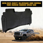Trucktok Silverado Sierra 2019-2025 1500 & 2020-2025 2500HD 3500HD Crew Cab All-Weather TPE Floor Mats TruckTok