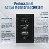 ASM-65X 6" Professional Full Range Studio Monitor Speaker with Built-In DSP Audiopipe