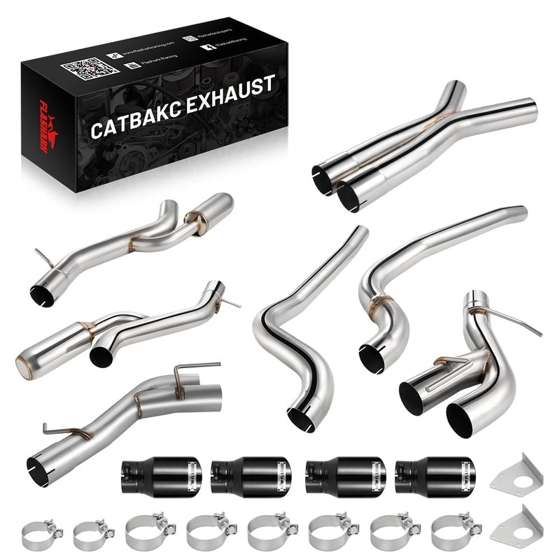 2016-2024 Chevy Camaro SS/ZL 1 6.2L Catback Exhaust 3" Dual Flashark