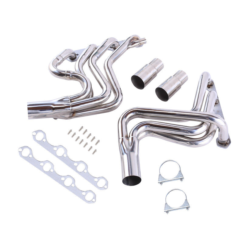 TruckTok 1987-1996 5.8L Ford V8 Long Tube Header & EGR Block Off delete Kit w/Simulator