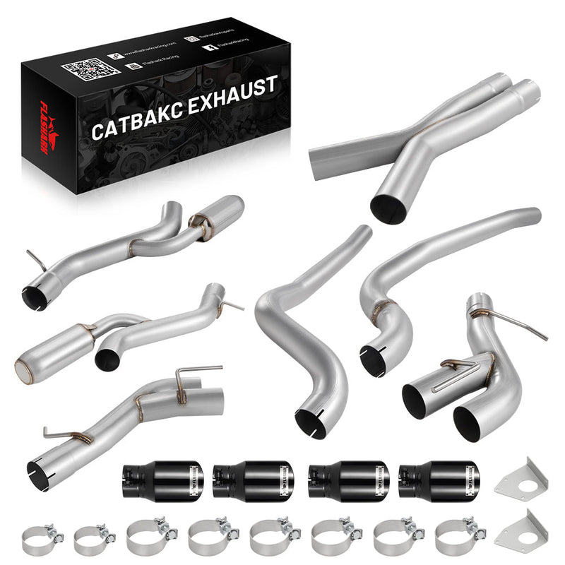 2016-2024 Chevy Camaro SS/ZL 1 6.2L Catback Exhaust 3" Dual Flashark
