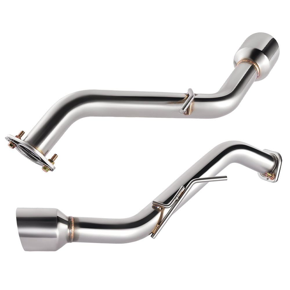 Axle Back Exhaust For 2014-2024 Infiniti Q50 w/ Stainless Steel Tip Flashark