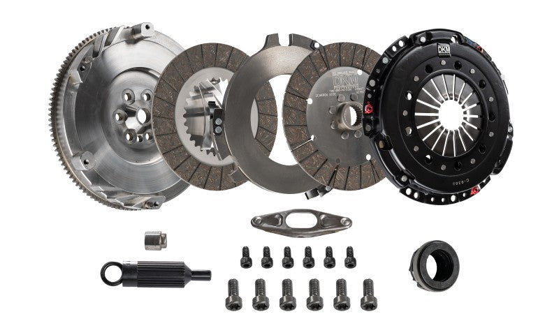 DKM Clutch BMW E9X 335i MS Organic Twin Disc Clutch Kit w/Flywheel (660 ft/lbs Torque)