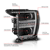 ANZO 21-23 Ford F150 LED Projector Headlight w/Switchback+Sequential - Black (Driver Side Only)