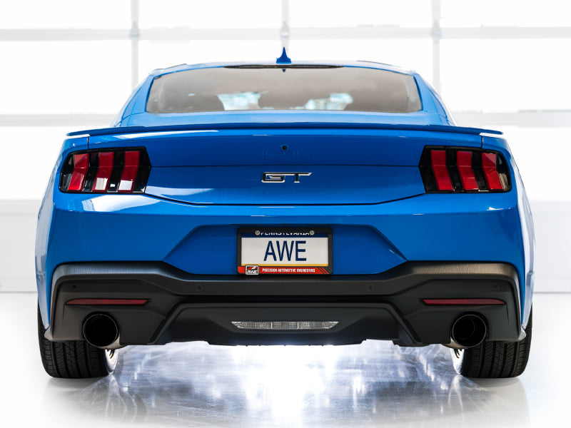 AWE 2024 Ford Mustang GT Fastback S650 RWD Touring Catback Exhaust w/ Dual Diamond Black Tips