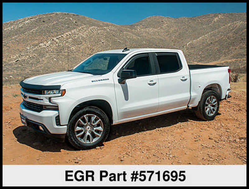 EGR 2019 Chevy 1500 Crew Cab In-Channel Window Visors - Matte