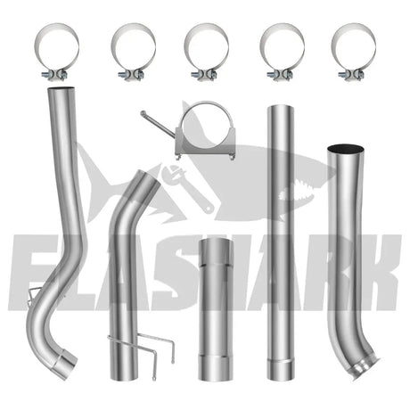 4/5 Inches 2011-2018 DPF Delete 6.7 for Dodge Ram Cummins Cab & Chassis Turbo-Back / Downpipe-Back Flashark