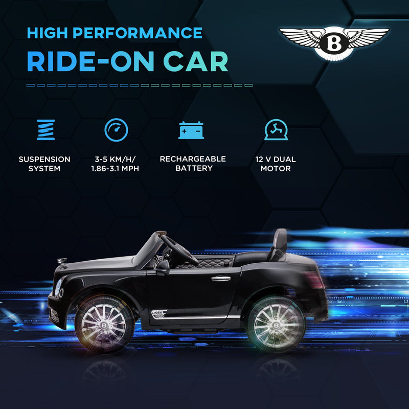 Bentley Mulsanne 12V Electric Ride On Car with LED Lights and MP3 Player