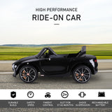 Licensed 12V Bentley Ride On Car for Kids with Parent Remote Control - Black