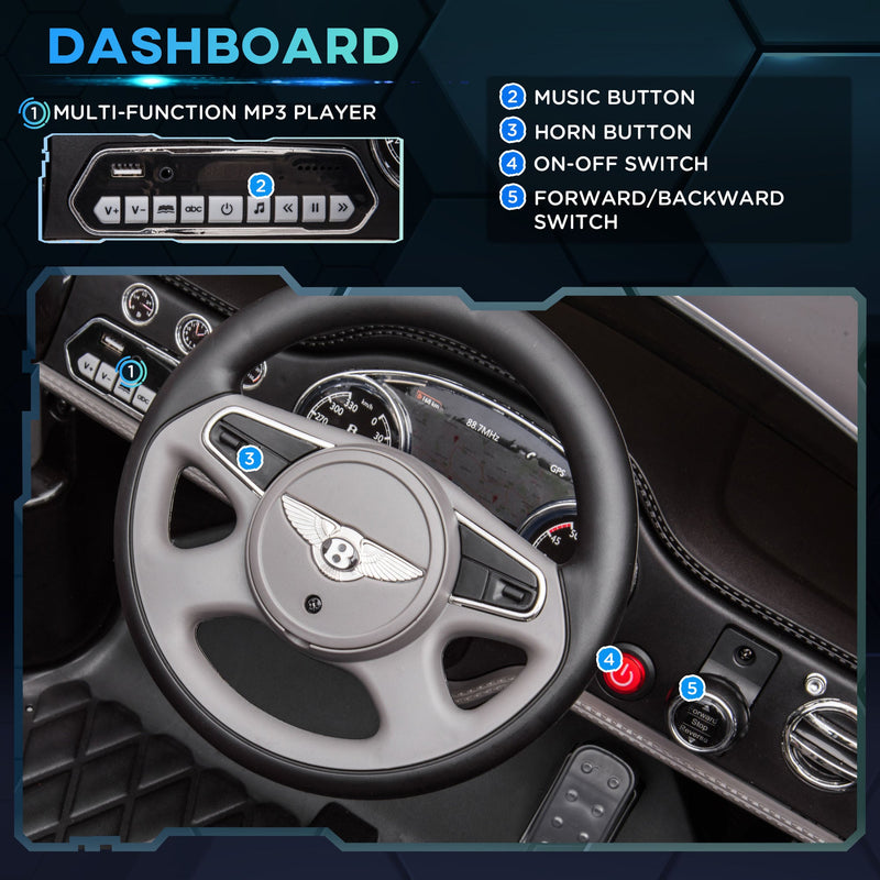 Bentley Mulsanne 12V Electric Ride On Car with LED Lights and MP3 Player