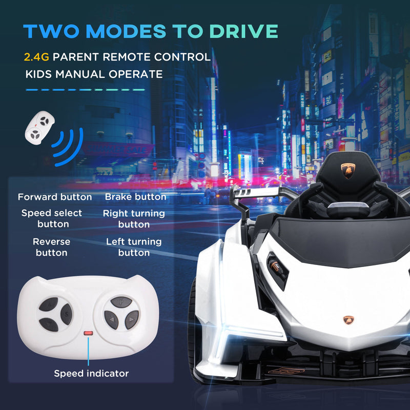12V Lamborghini Kids Ride-On Sports Car with Remote Control