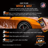 PRV Audio Wash and Wax Car Soap Carnauba 16 fl oz