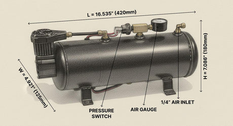 3-Liter Air Source Kit HornBlasters