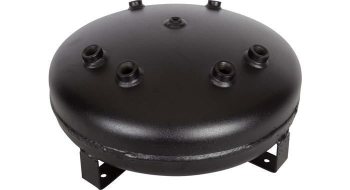 4 Gallon Pancake 8 Port Steel Air Tank HornBlasters