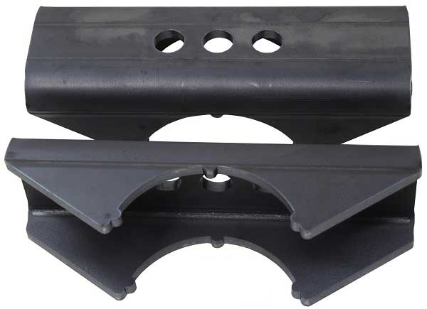 Anti-Wrap Leaf Spring Perch Pair, 4.0 Axle Tube 3 Wide Leaf Spring