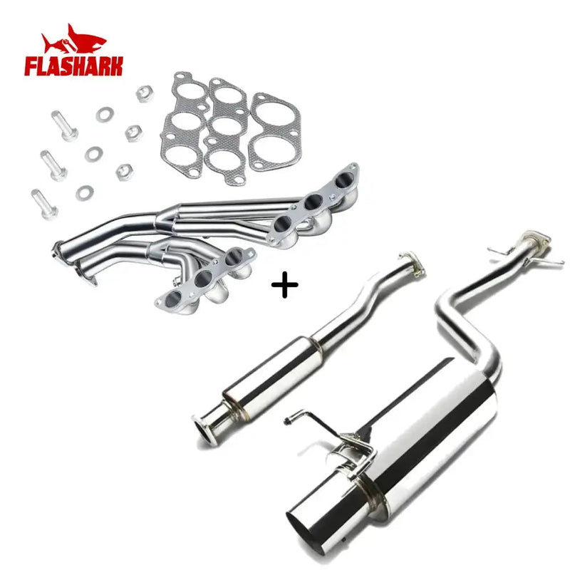 2001-2005 Lexus IS300 SportCross/Sedan (XE10) 3.0L Catback Exhaust System w/4 Inch N1 Muffler Tip Flashark