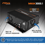PRV Audio MDX3000.1 | 3000W RMS Full Range Monoblock Amplifier 1-Ohm
