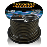 Sundown Audio 4 Gauge SILVER 100' Tinned OFC Oxygen Free Copper Power Cable