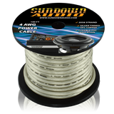 Sundown Audio 4 Gauge SILVER 100' Tinned OFC Oxygen Free Copper Power Cable