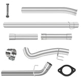 4.0/5.0 Inch 6.7 Powerstroke DPF Delete Race Pipe | Downpipe-Back Exhaust w/Muffler for 2011-2023 Ford F-250, F-350, F-450 Flashark