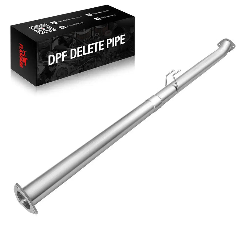 4.0/5.0 Inch 6.7 Powerstroke DPF Delete Race Pipe | Downpipe-Back Exhaust w/Muffler for 2011-2023 Ford F-250, F-350, F-450 Flashark