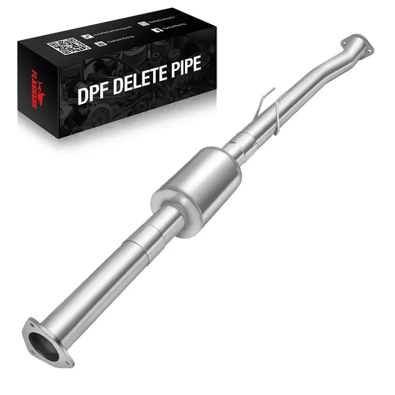 4.0/5.0 Inch 6.7 Powerstroke DPF Delete Race Pipe | Downpipe-Back Exhaust w/Muffler for 2011-2023 Ford F-250, F-350, F-450 Flashark