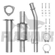4.0/5.0 Inch 6.7 Powerstroke DPF Delete Race Pipe | Downpipe-Back Exhaust w/Muffler for 2011-2023 Ford F-250, F-350, F-450 Flashark