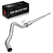 4.0/5.0 Inch 6.7 Powerstroke DPF Delete Race Pipe | Downpipe-Back Exhaust w/Muffler for 2011-2023 Ford F-250, F-350, F-450 Flashark