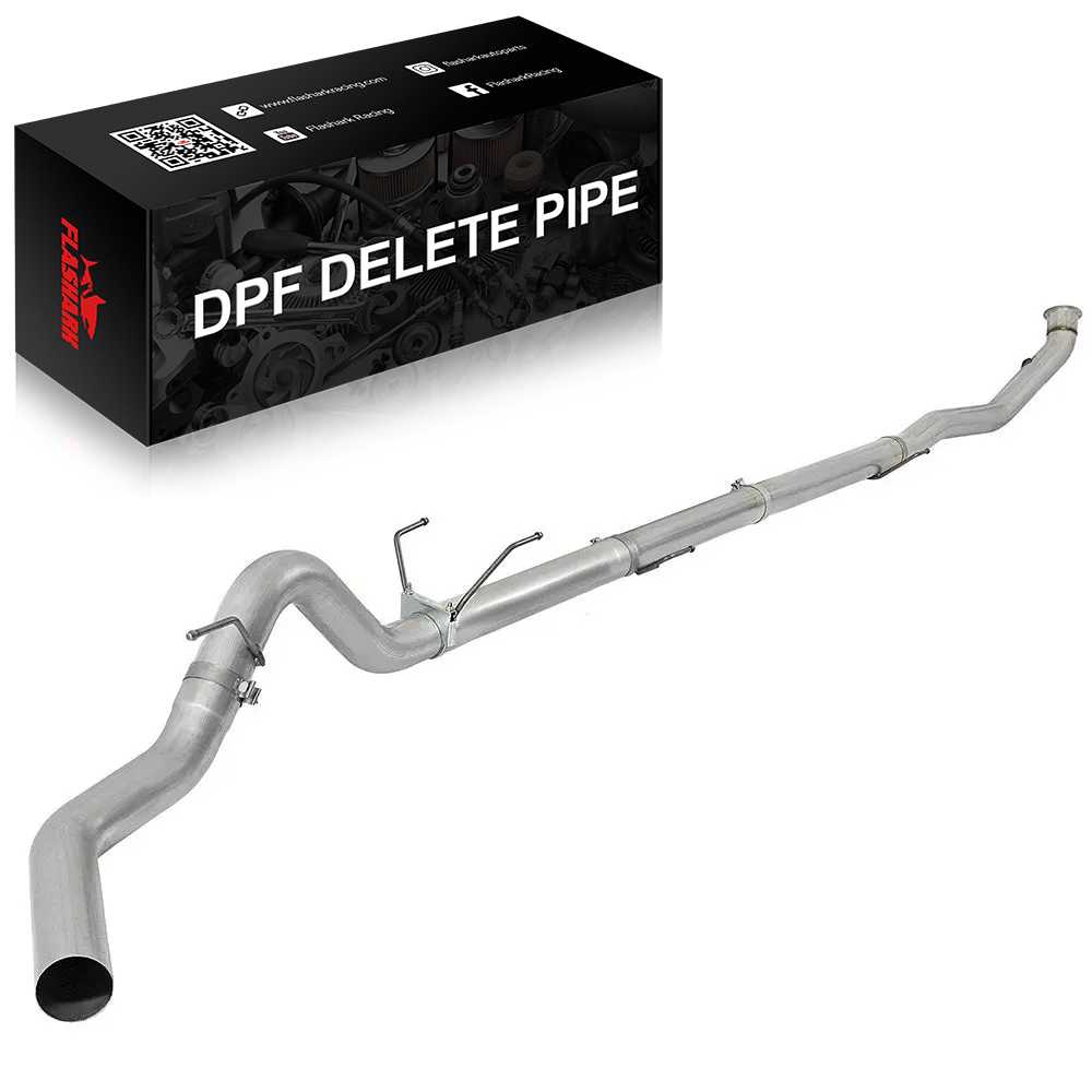 For 4.0/5.0 Inch 2013-2018 6.7 Cummins DPF Delete Race Pipe Dodge Ram 2500/3500 Turbo-Back Flashark