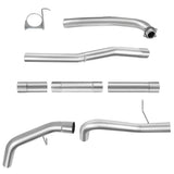 For 4.0/5.0 Inch 2017-2019 L5P 6.6 Duramax Chevy GMC DPF Delete Race Pipe Downpipe-Back Flashark