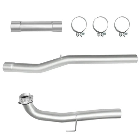For 4.0/5.0 Inch 2017-2019 L5P 6.6 Duramax Chevy GMC DPF Delete Race Pipe Downpipe-Back Flashark