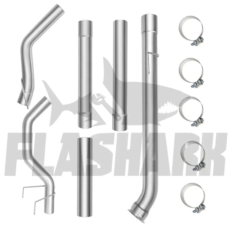 For 4.0/5.0 Inch 2019-2022 6.7 Cummins Dodge Ram DPF Delete Race Pipe 2500/3500 Flashark
