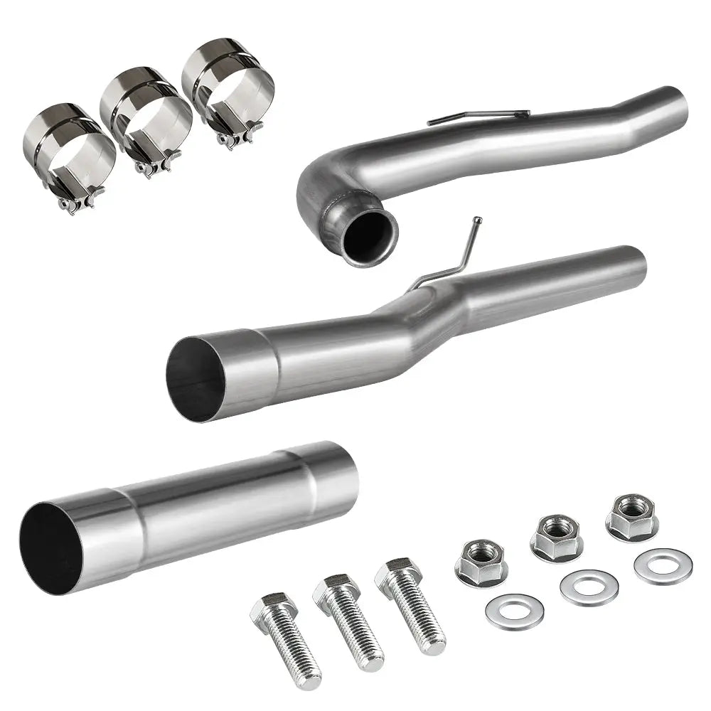 For 4.0/5.0 Inch 2011-2016 Chevy/GMC LML 6.6L Duramax DPF Delete Kit | Race Pipe Exhaust Downpipe-Back Flashark