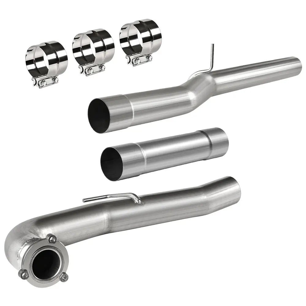 For 4.0/5.0 Inch 2011-2016 Chevy/GMC LML 6.6L Duramax DPF Delete Kit | Race Pipe Exhaust Downpipe-Back Flashark