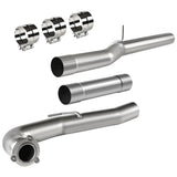 For 4.0/5.0 Inch 2011-2016 Chevy/GMC LML 6.6L Duramax DPF Delete Kit | Race Pipe Exhaust Downpipe-Back Flashark